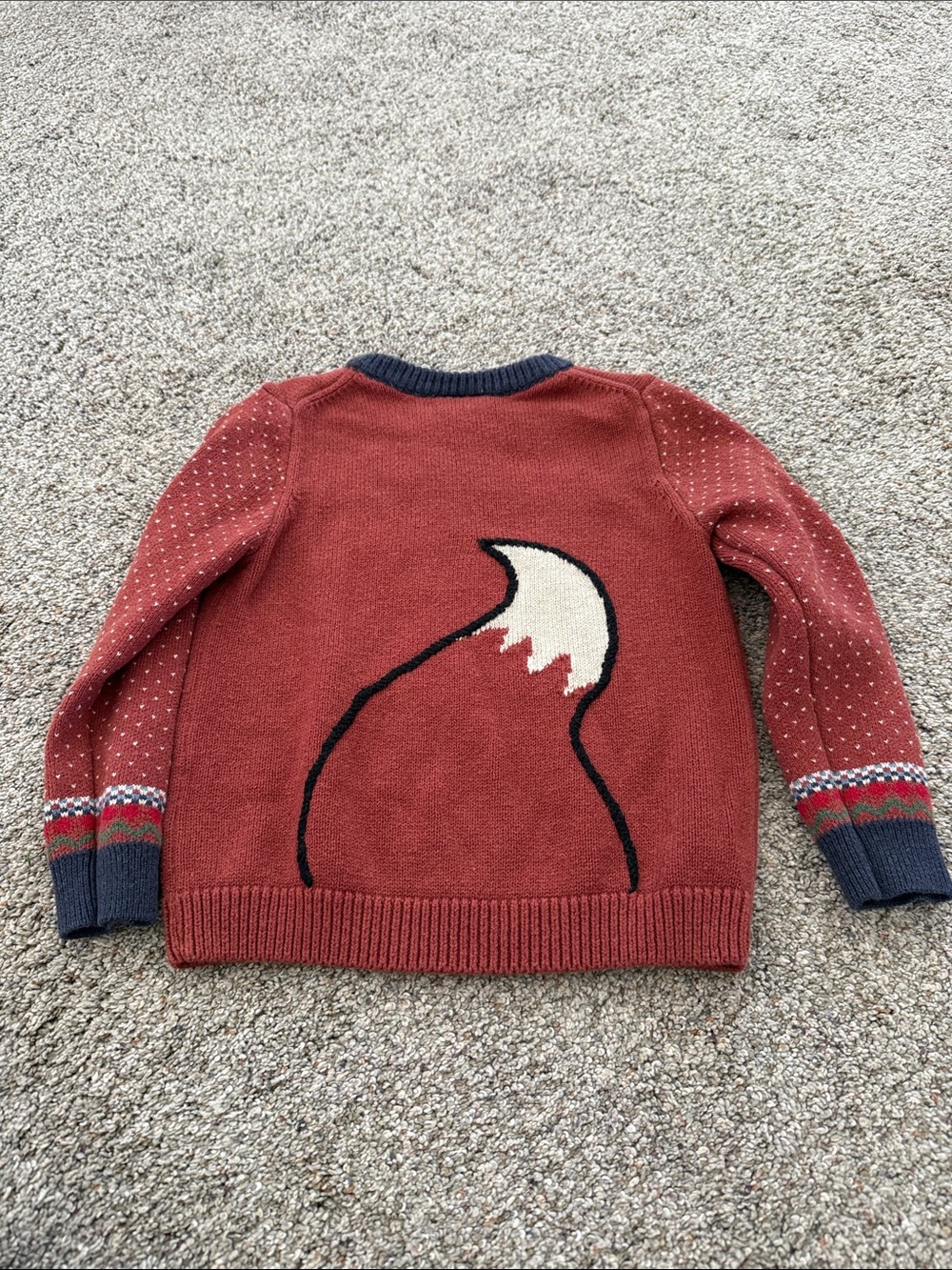 Hanna Andersson Girls “fox family” sweater with tail size 4 girls HTF - Picture 5 of 6